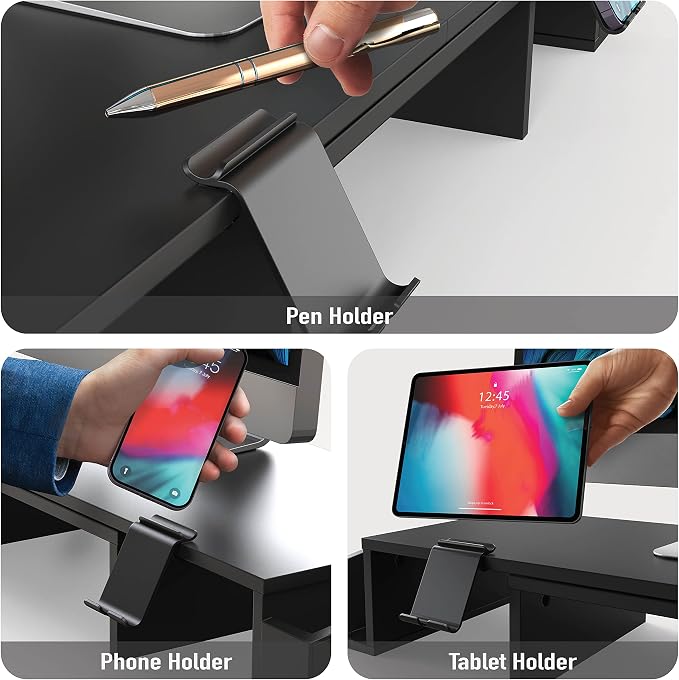 Simple Houseware Desk Dual Monitor Stand Riser - Image 4