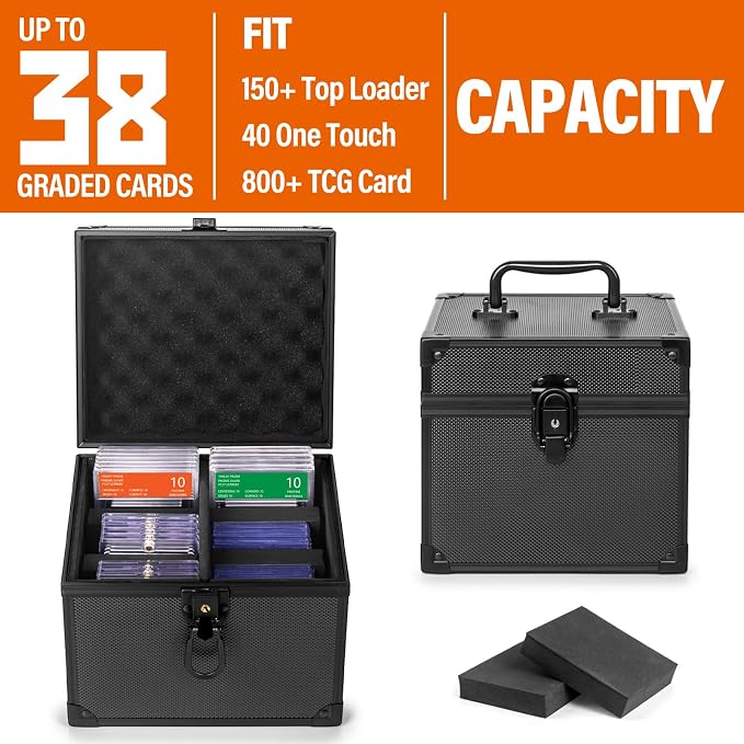 Graded Card Storage Box, Top Loaders Case, Sports Trading Box, Slab PSA MTG CSG - Image 5