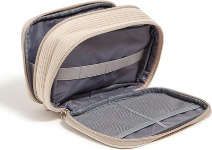 U Brands Dual Zip Corduroy Travel Electronics Organizer, Tech Travel Case - Image 3