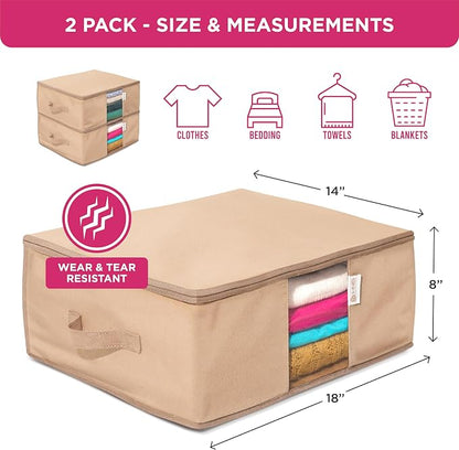 Cedar Clothes Storage Bag Organizer – Protects from Moths, Dirt & Dust – Set of - Image 3