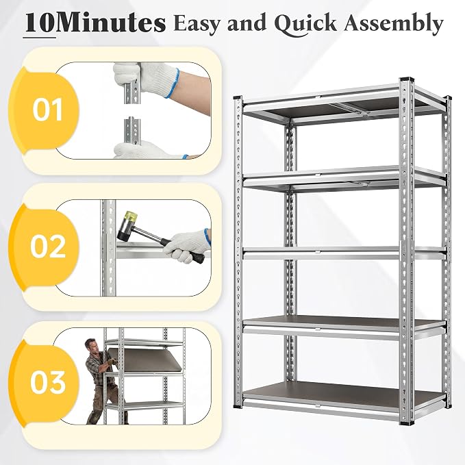 REIBII Heavy Duty Garage Shelving - Image 8