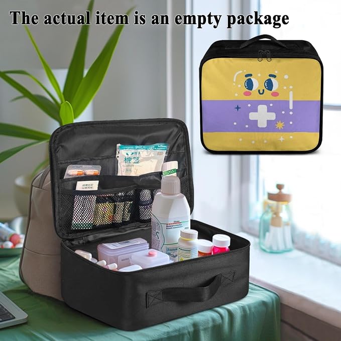 Family Medicine Storage Bag Pill Bottle Organizer - Image 3