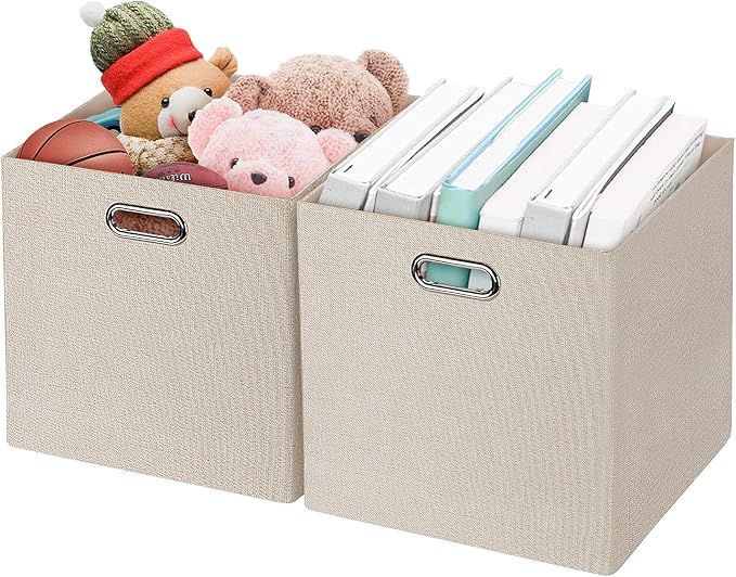 Posprica Foldable Storage Bins, 13×13 Storage Cubes Basket Containers by Posprica