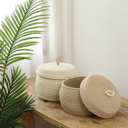 Sea Team Round Cotton Rope Storage Basket - Image 2