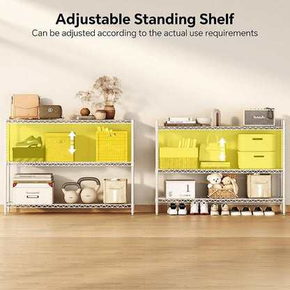 Homeiju 3-Shelf Storage Rack, Heavy Duty - Image 4