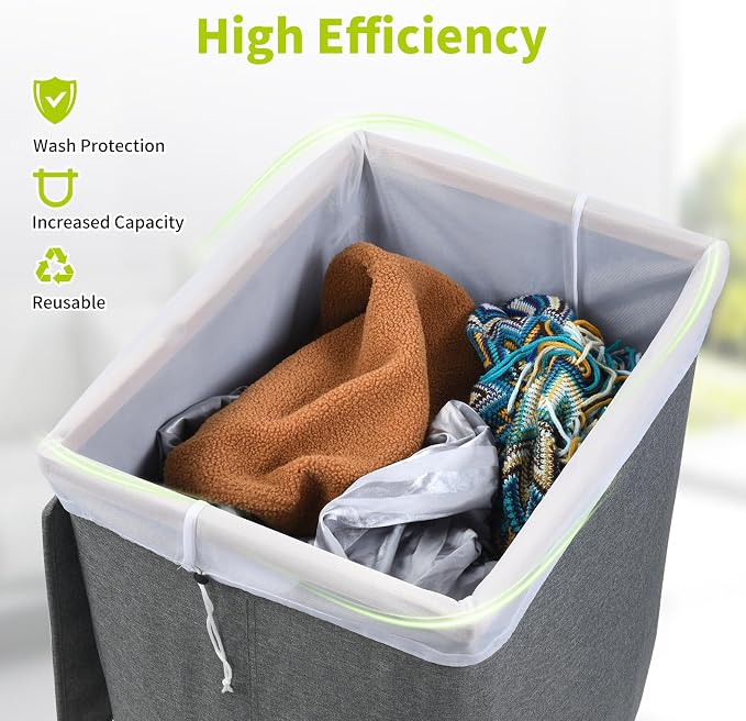 OTraki Ex-Large Mesh Laundry Bag 36x43 Inch Drawstring Laundry Wash Bags 2 Pack - Image 8