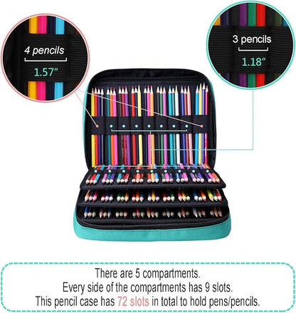 JAKAGO 220 Slots Colored Pencil Case Large Capacity Pen Holder - Image 3