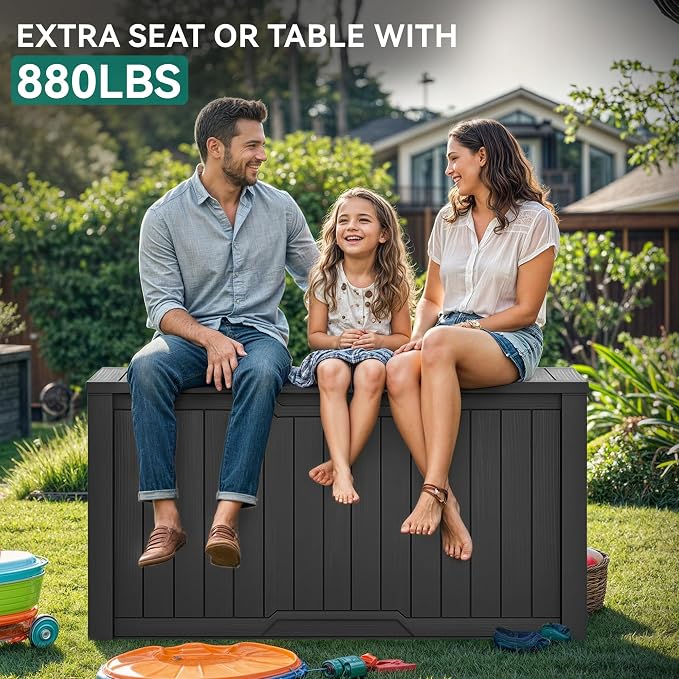 YITAHOME XXL 230 Gallon Large Outdoor Storage Deck Box - Image 2
