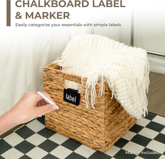 KOKODO Pack 3 Medium Wicker Storage Baskets - Image 2