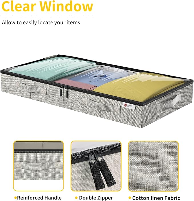 4.5 Inches Under Bed Storage Containers - Image 4