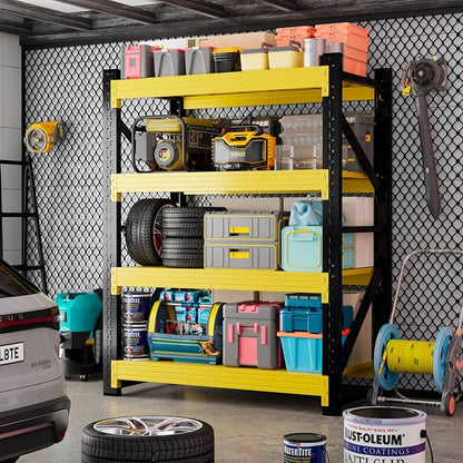 4000LBS Garage Storage Shelves, 4 Tier Metal Utitly Shelves Industrial Shelving - Image 2