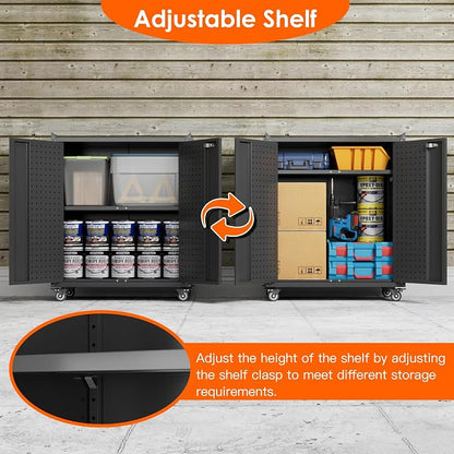 Aobabo 2 Door Metal Tool Storage Cabinet - Image 8
