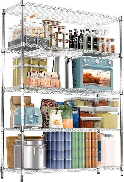 5 Tiers Shelf 1750 lbs Steel Storage Shelving Utility Shelving Unit Steel by MEIGAOPLASTICANDMETALHKCOLIMITED