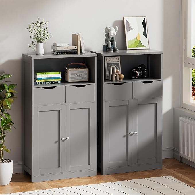 Vongrasig Bathroom Storage Cabinet, 42.5" H Freestanding Floor Cabinet | Wooden - Image 7