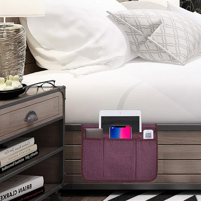 Bedside Caddy Bedside Storage Organizer Magazine Phone Tablet iPad Remote Holder - Image 6