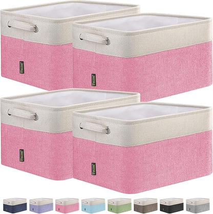 BALEINE 4 Pack Fabric Storage Bins by BALEINE