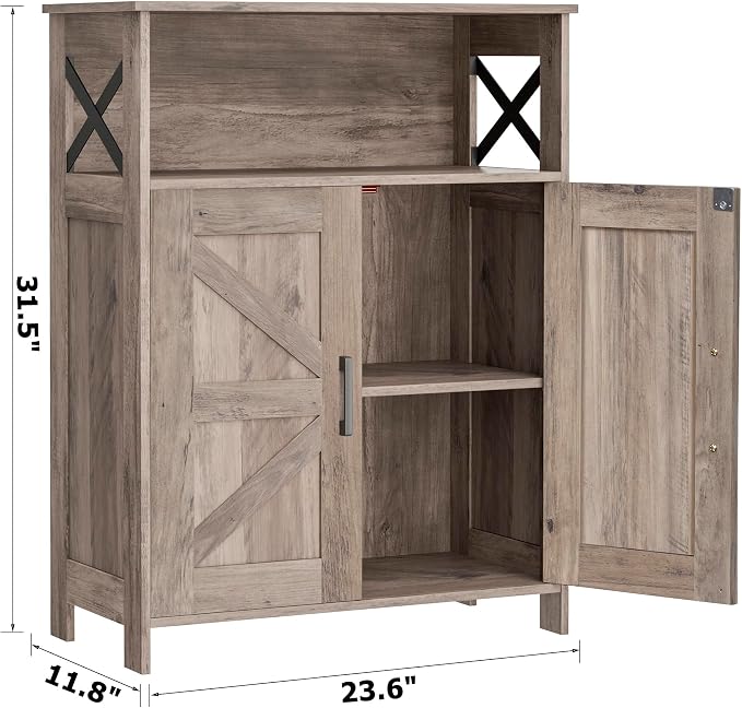 Homhedy Farmhouse Bathroom Storage Cabinet - Image 3
