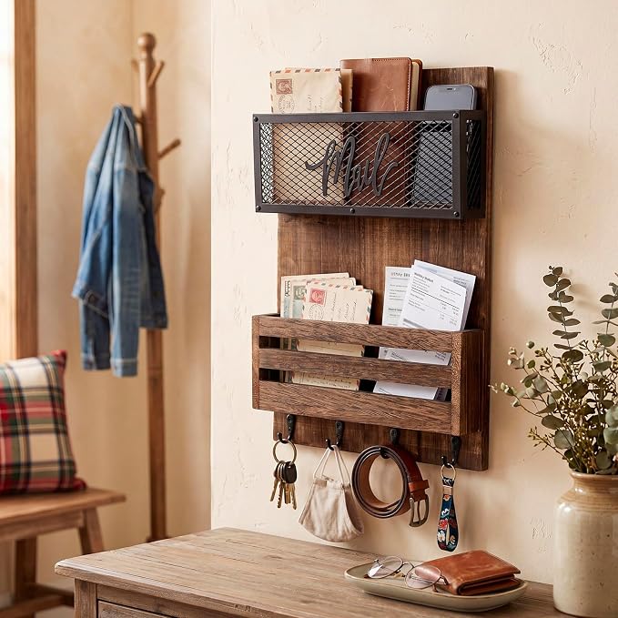 Yalikop Mail Organizer Wall Mount - Image 6