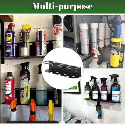 Spray Bottle Holder, Spray Bottle Holder Wall Mount Space-Saving Cold-Rolled - Image 5