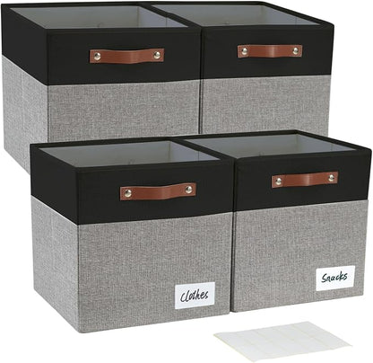 Collapsible Fabric Storage Cube Bins by Bagnizer