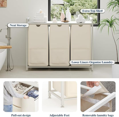 Garvee Laundry Basket Organizer, Laundry Hamper - Image 4