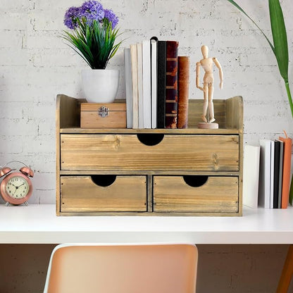 Besti Wooden Office Desk Organizer - Image 2