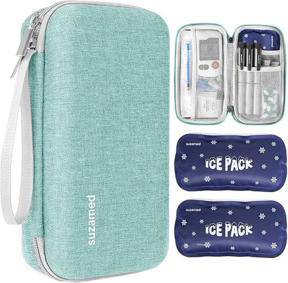 Insulin Cooler Travel Case, EVA Insulation Travel Medicine Kit by SUZAMED
