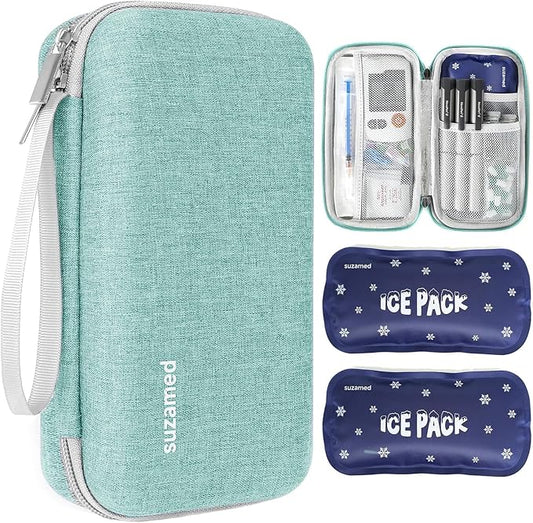 Insulin Cooler Travel Case, EVA Insulation Travel Medicine Kit by SUZAMED