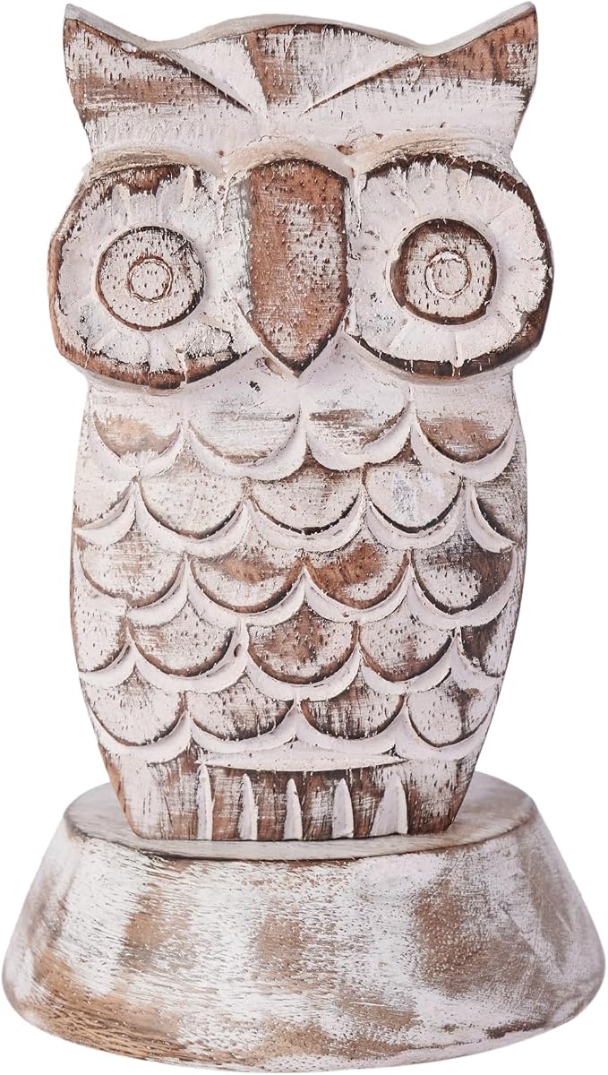 Stocking Stuffers Wooden Owl Glasses Holder Night Stand Reading Eyeglass - Image 6