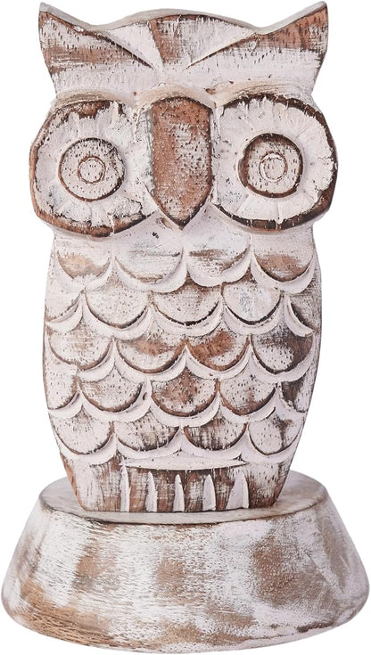 Stocking Stuffers Wooden Owl Glasses Holder Night Stand Reading Eyeglass - Image 6