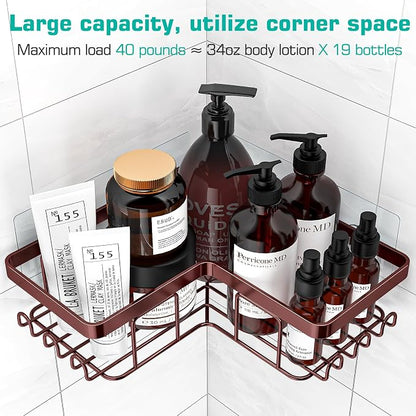 YASONIC Corner Shower Caddy, Rustproof Stainless Steel, No Drilling Wall - Image 2