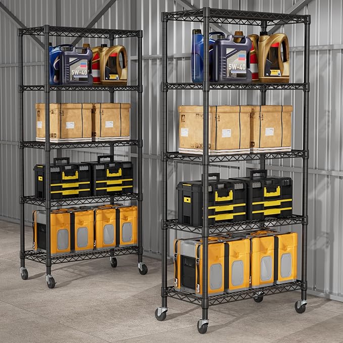 SINGAYE 5 Shelf Adjustable Heavy Duty Storage Shelving Unit - Image 2