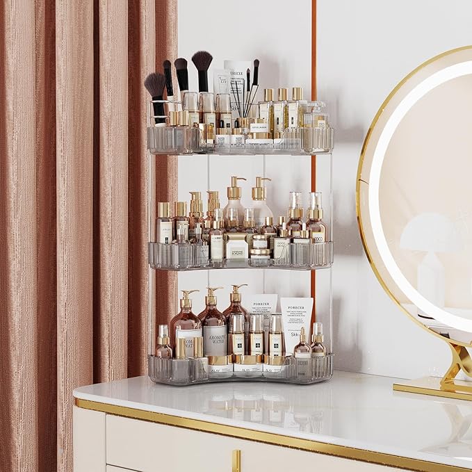 3-Tier Corner Bathroom Counter Organizer - Image 4