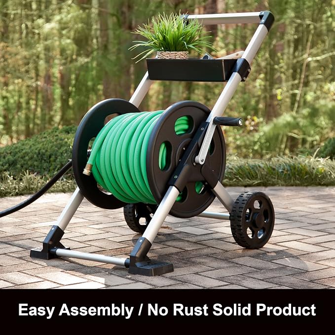 Liberty Garden 304 Explorer Two Wheel Hose Reel Cart, Holds 250-feet of 5/8" - Image 5