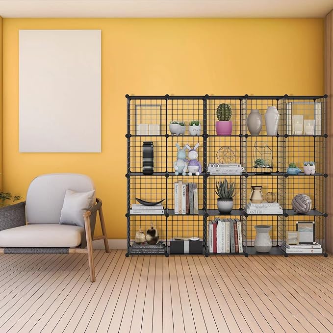 HUBSON Wire Cube Storage Organizer, Book/Toy/Craft/Potted Plants and petCloset - Image 7