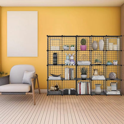 HUBSON Wire Cube Storage Organizer, Book/Toy/Craft/Potted Plants and petCloset - Image 7