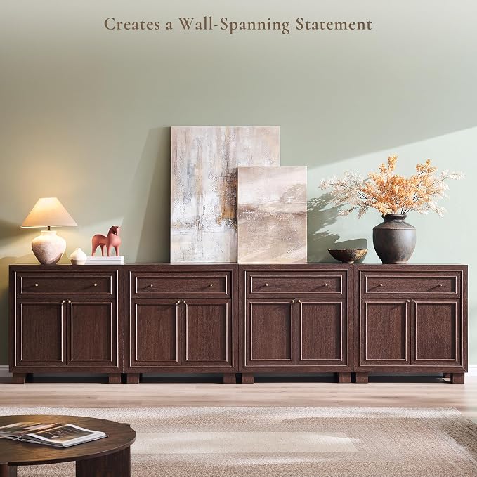 ACCOHOHO Modern Farmhouse Buffet Cabinet, Modular Storage Cabinet - Image 7
