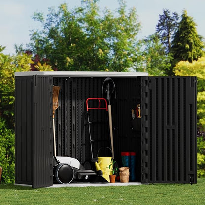 Large Outdoor Storage Box, Resin Sheds&Outdoor Storage Waterproof/Lockable - Image 7