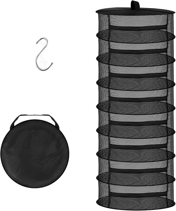 Desy & Feeci Drying Net Herbs 8-Layer Hanging Herb Drying Rack Drying Net by DesyFeeci