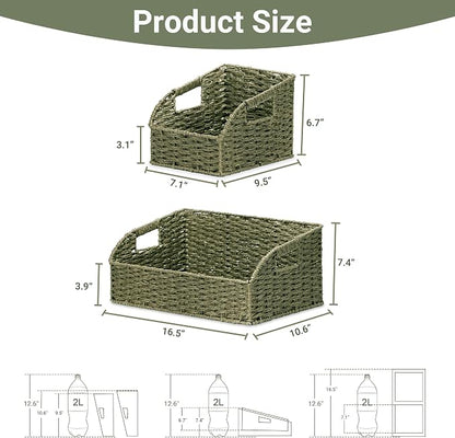 Wicker Baskets for Organizing, Kitchen Counter - Image 3