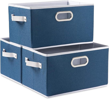 PRANDOM Fodable Storage Bins for Closet Decorative Fabric Storage Baskets Cubes by Prandom