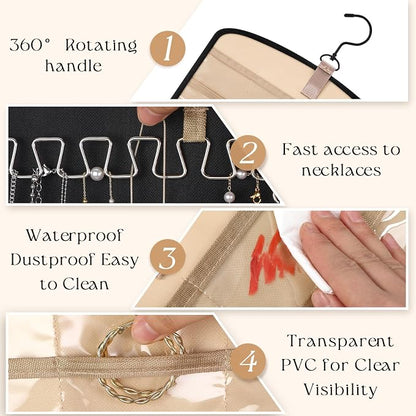 3 Pack Hanging Jewelry Organizer Storage - Image 3