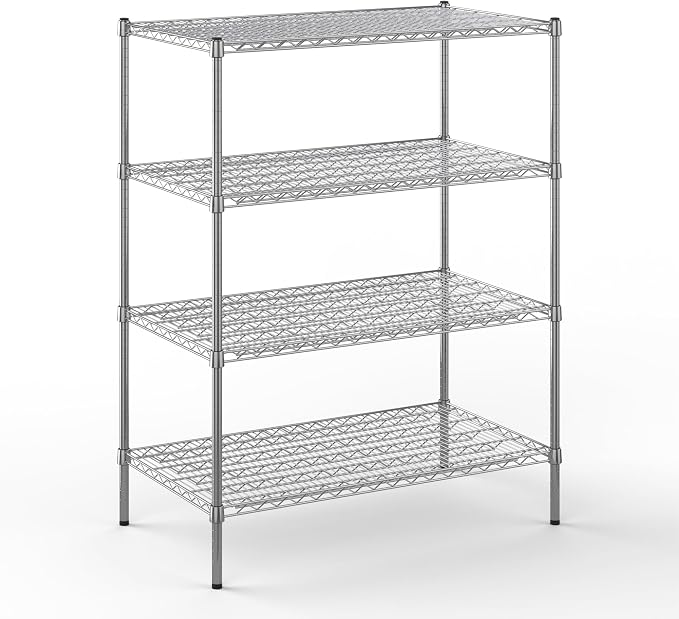 24" Deep x 42" Wide x 54" Height Wire Shelving Kit | 4-Tier | NSF Commercial by Regal+Altair