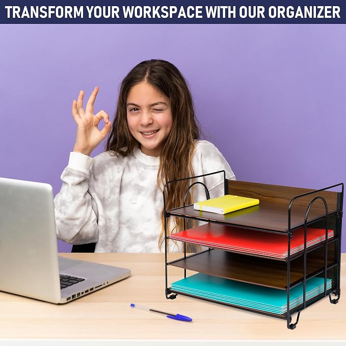 4-Tier Office Organizer, Desk File Organizer - Image 7