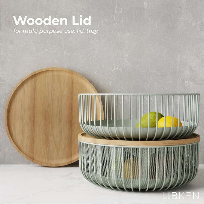 Metal Wire Mesh Fruit Baskets - Image 2