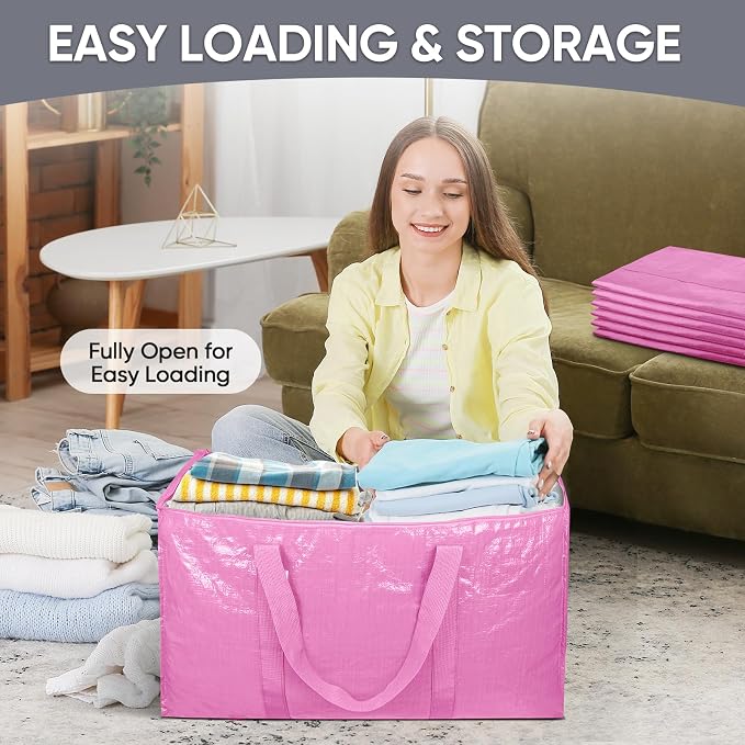 TICONN 8 Pack Extra Large Moving Bags Heavy Duty - Image 7