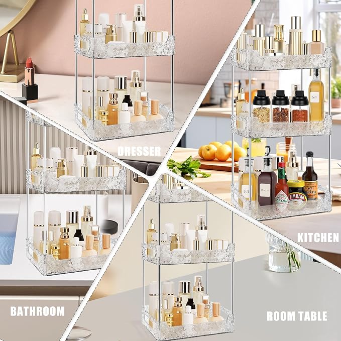 3-Tier Bathroom Counter Organizer Countertop Storage, Dresser Organizer Vanity - Image 7