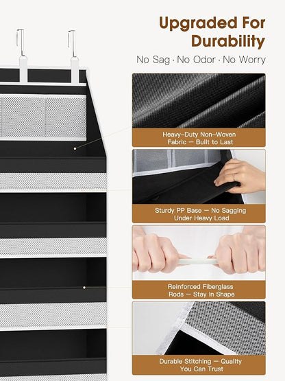 Criusia 2 Pack Over the Door Organizer, Heavy-Duty 6-Shelf Hanging Storage - Image 3