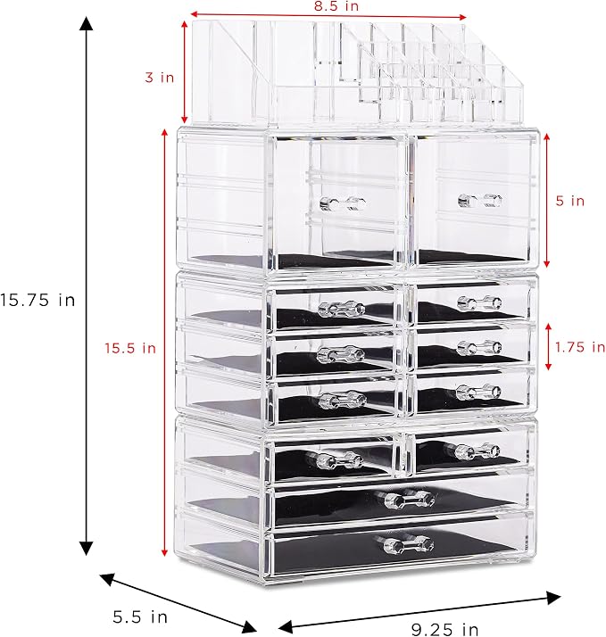 Sorbus Large Makeup Organizer - Image 3