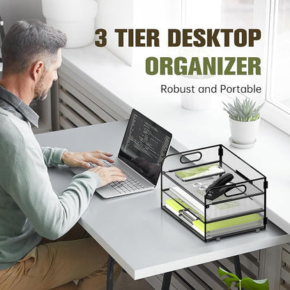 DALTACK 3 Tier Paper Organizer - Image 2
